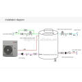 Energy-saving solar low temperature heat pump for very cold area